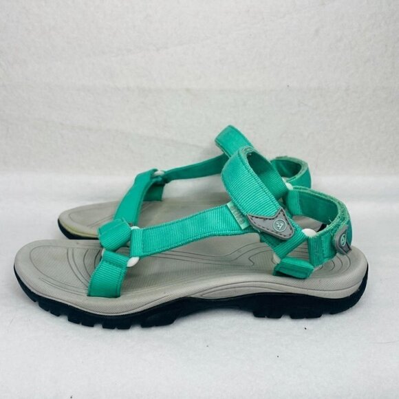 Atika Unisex Adults Maya AT-W110-EGR Blue Hiking Strappy Sandal Size W 8 M 7 - Picture 7 of 10